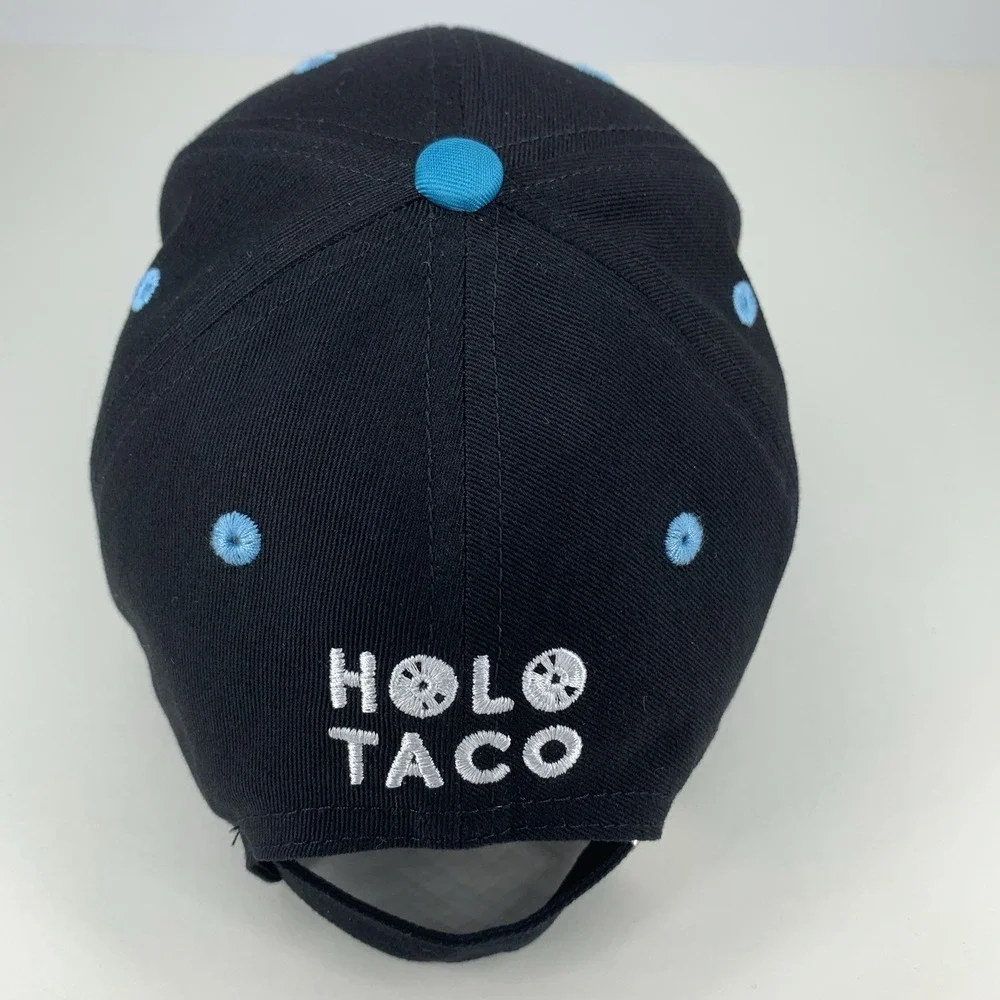 Holo Taco Hat Nail Polish Blue Green Black Adjustable Strap Baseball Cap